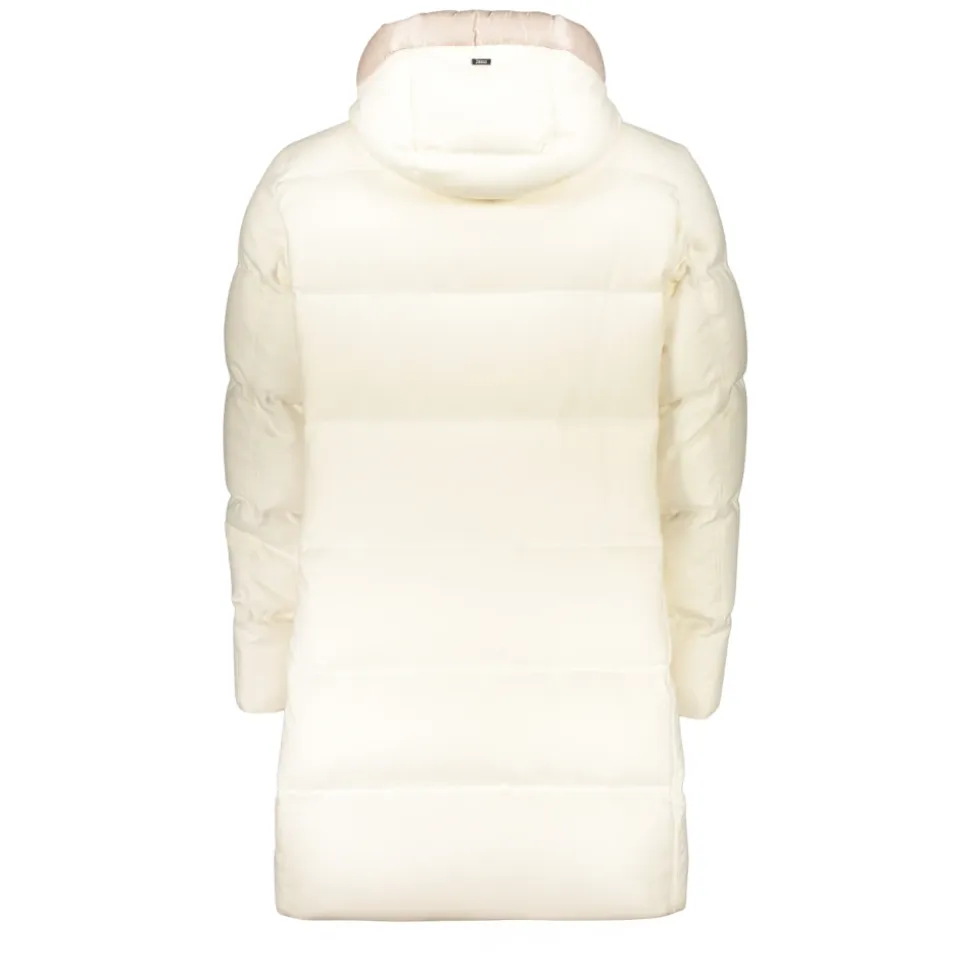 Long Down Jacket with Hood