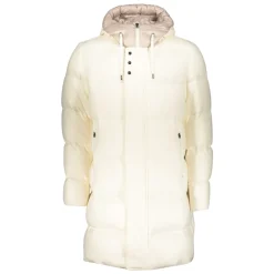 Long Down Jacket with Hood