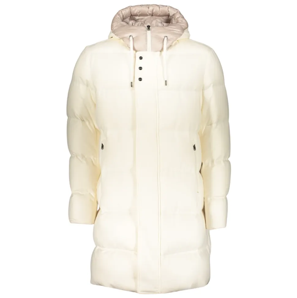 Long Down Jacket with Hood