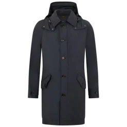 Long Jacket Elegant with Integrated Hood