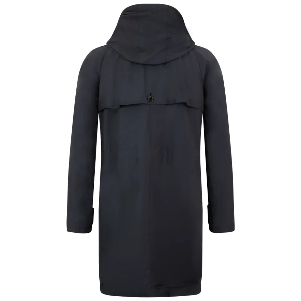 Long Jacket Elegant with Integrated Hood