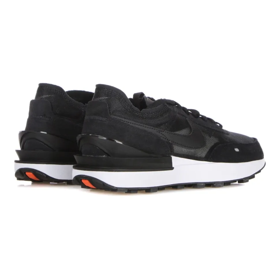 Low Sneaker Black/White/Orange Waffle Style