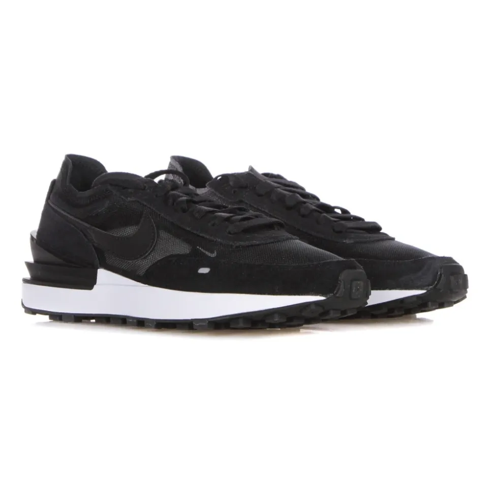 Low Sneaker Black/White/Orange Waffle Style