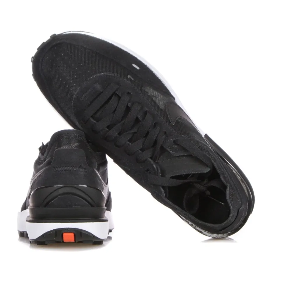 Low Sneaker Black/White/Orange Waffle Style
