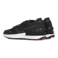 Low Sneaker Black/White/Orange Waffle Style