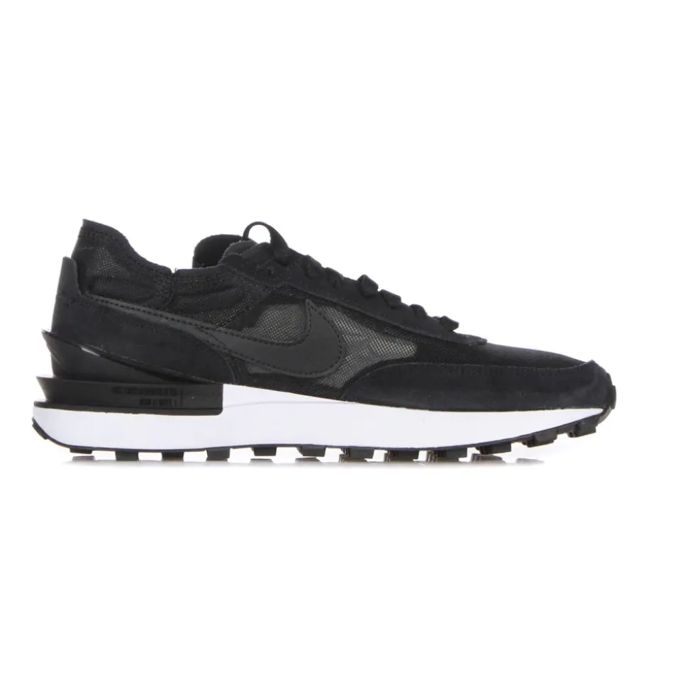 Low Sneaker Black/White/Orange Waffle Style