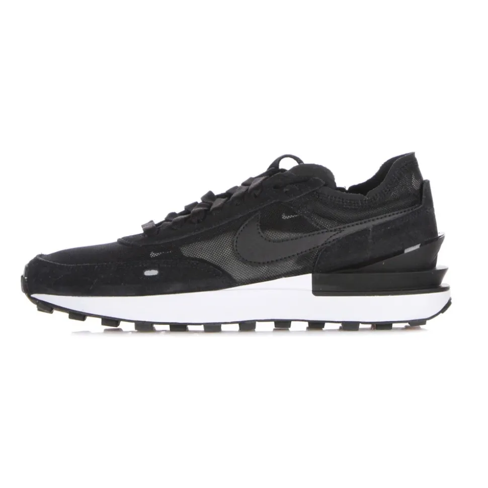Low Sneaker Black/White/Orange Waffle Style