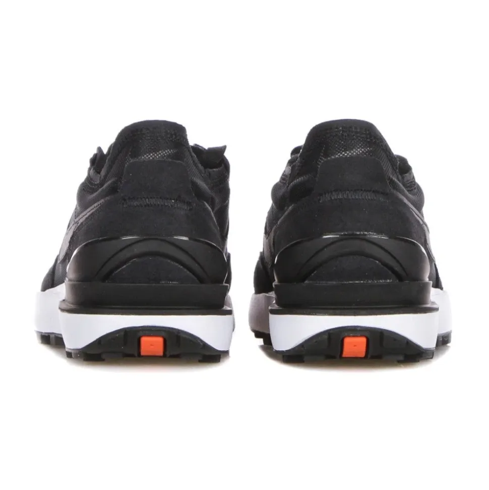 Low Sneaker Black/White/Orange Waffle Style