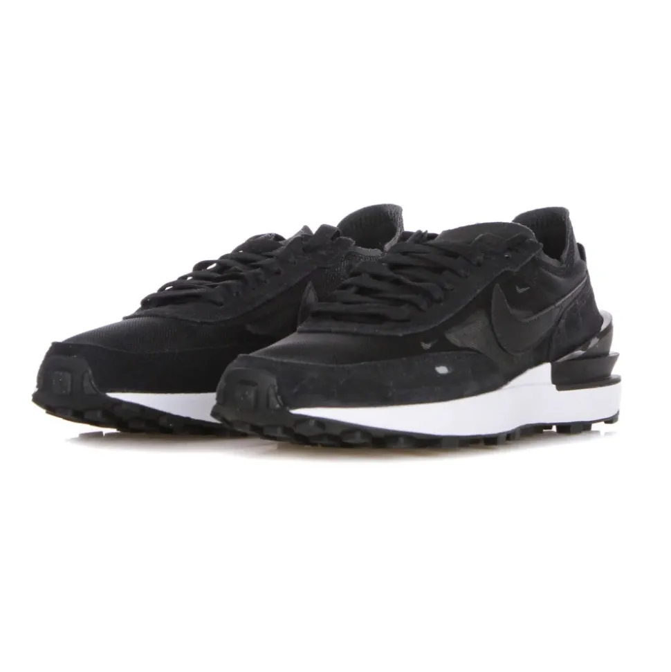 Low Sneaker Black/White/Orange Waffle Style