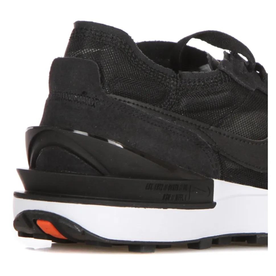 Low Sneaker Black/White/Orange Waffle Style
