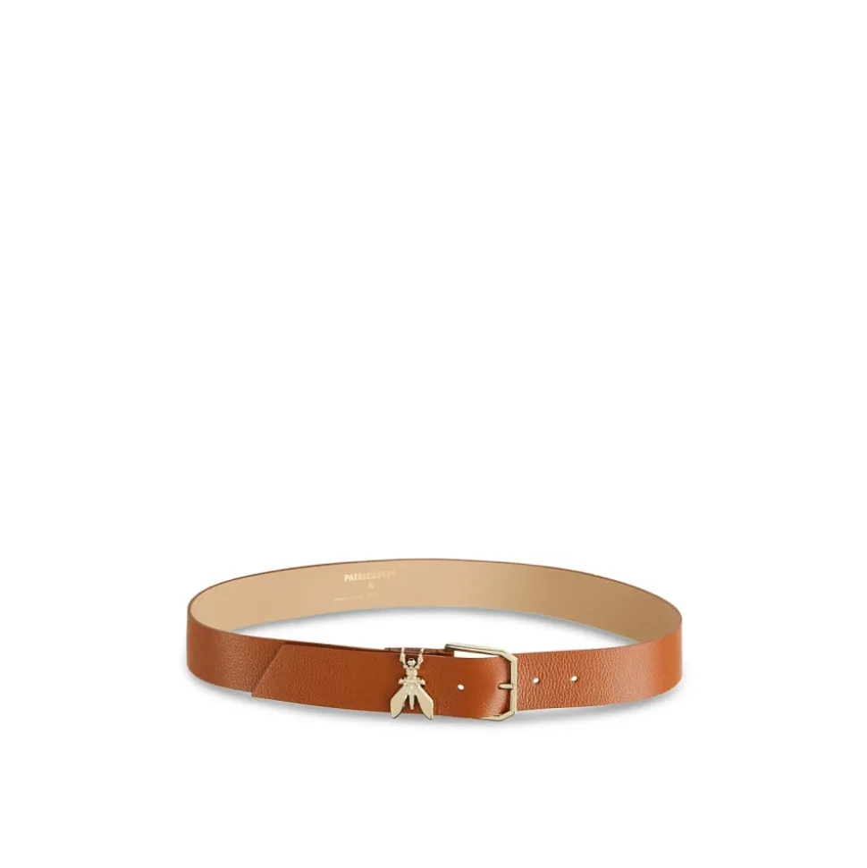 Low-waist Hammered Calfskin Belt