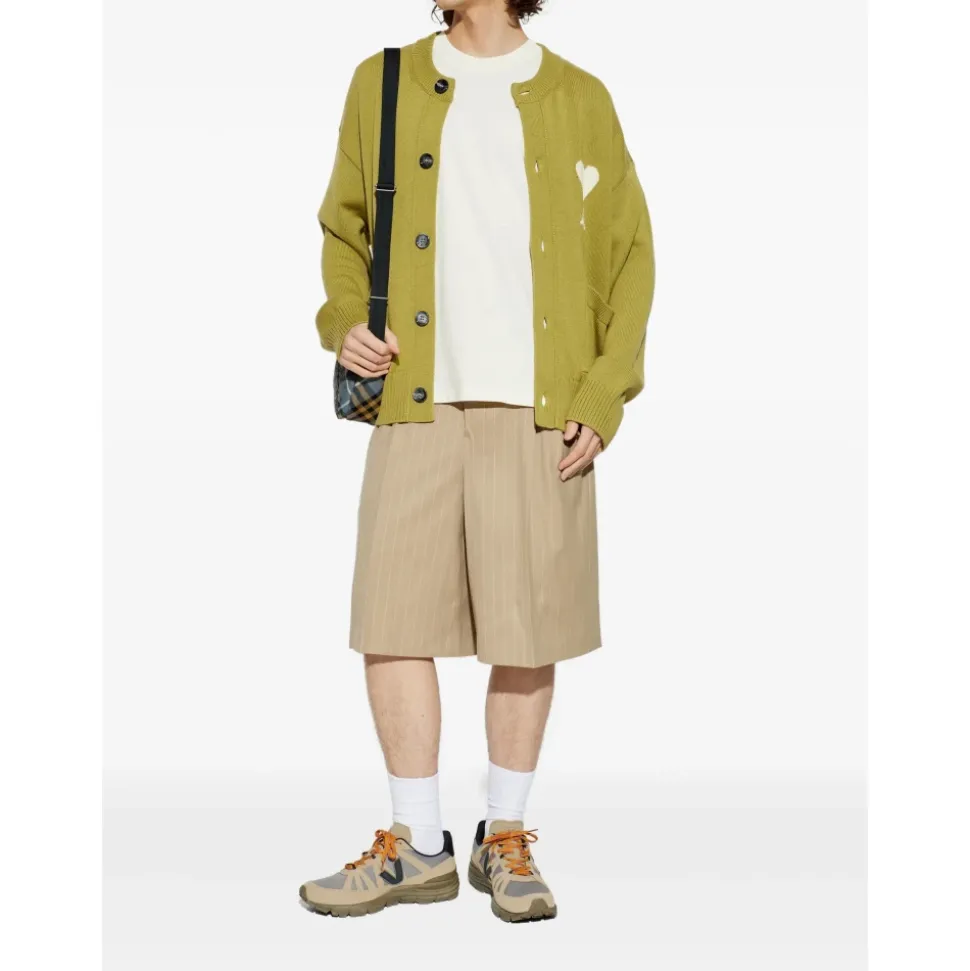 Low Waist Wide Bermuda Shorts