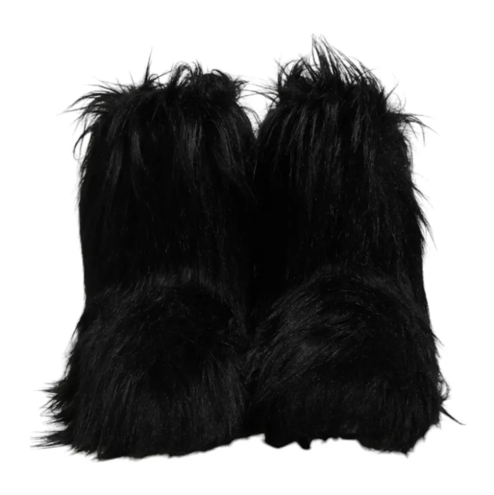 Luxurious Faux Fur Mid-Calf Boots