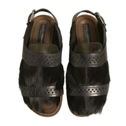 Luxury Hair Calf Sandals Model