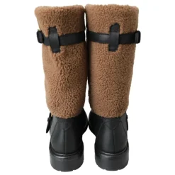 Luxury Shearling Leather Long Boots