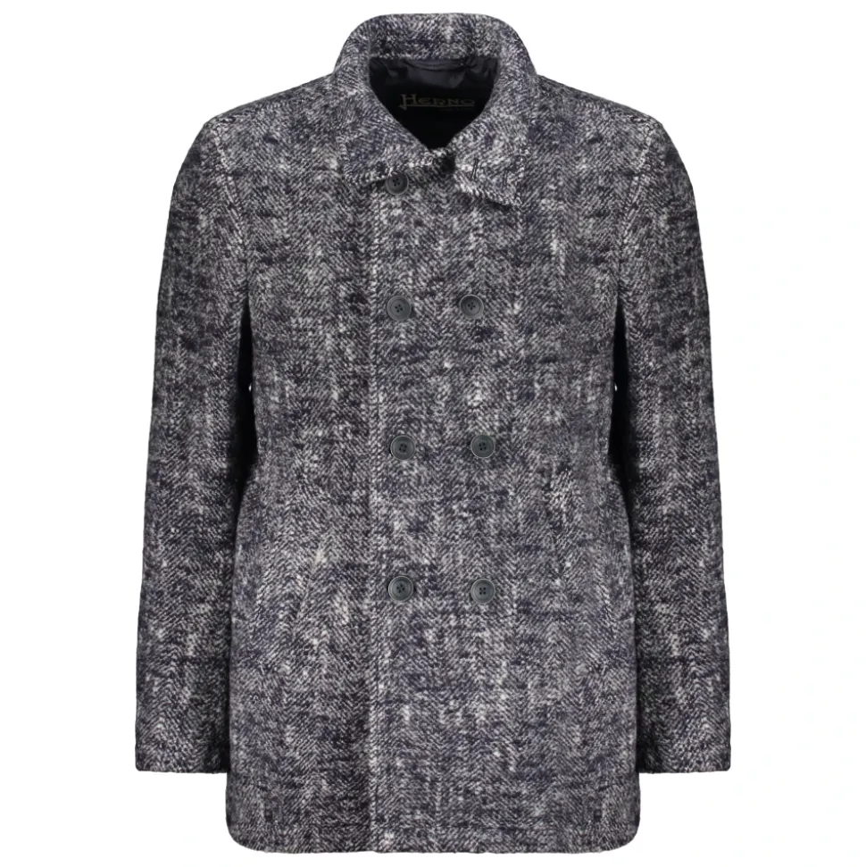 Luxury Wool Blend Peacoat