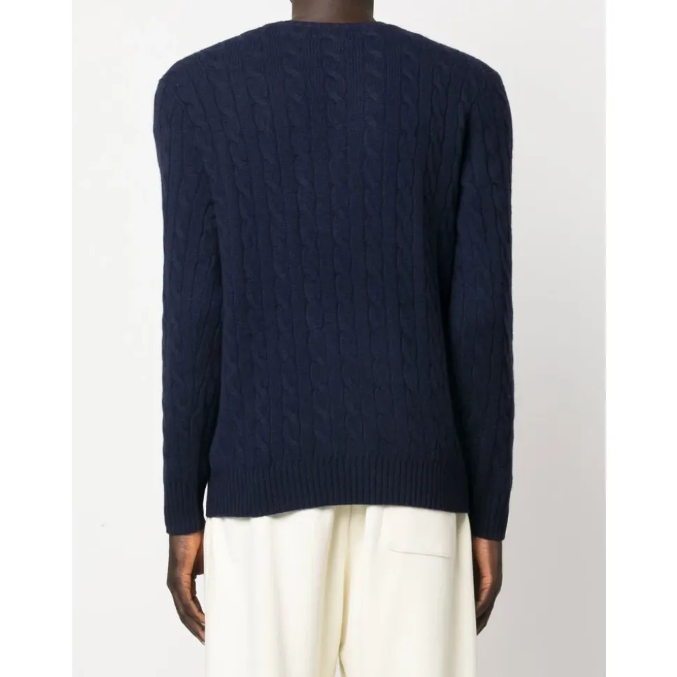 Luxury Wool-Cashmere Sweater Blu AW25