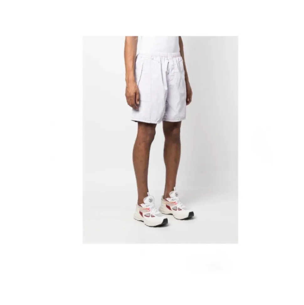 Magenta Nylon Bermuda Short Marina