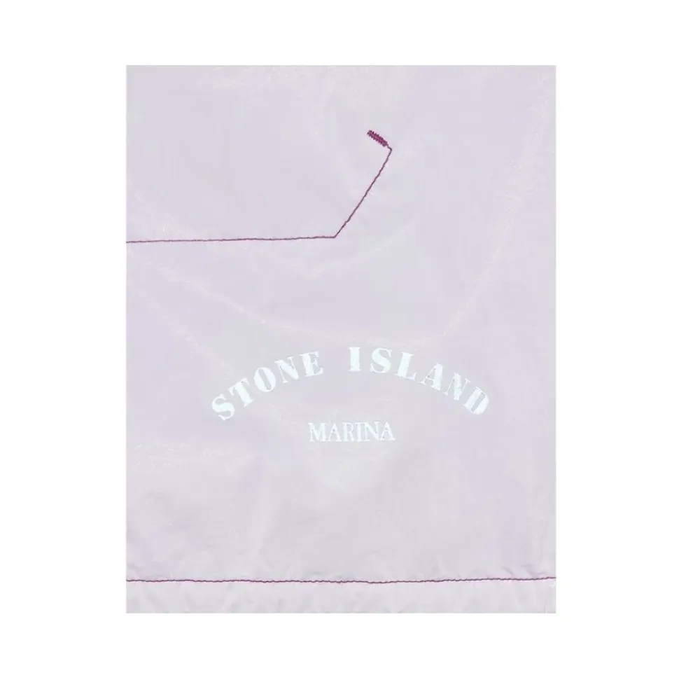 Magenta Nylon Bermuda Short Marina