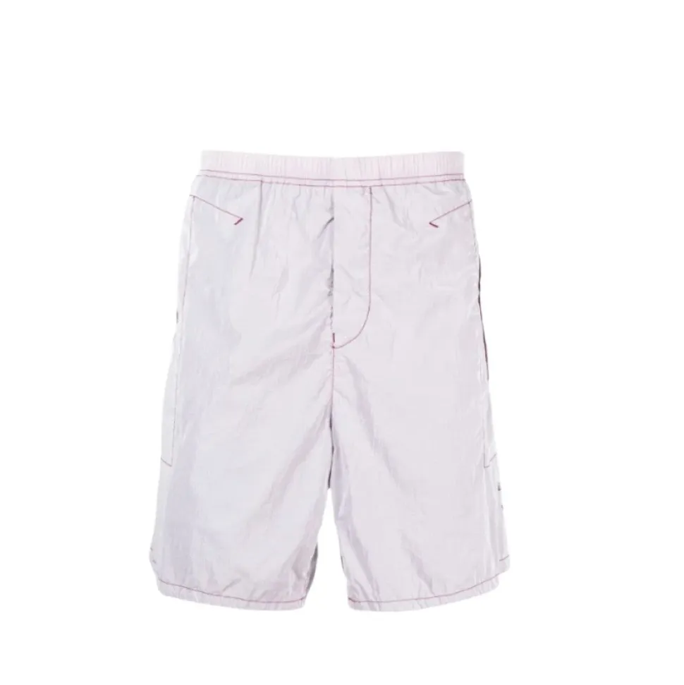 Magenta Nylon Bermuda Short Marina