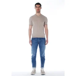 Maglia mezza manica in seta con lavorazione
