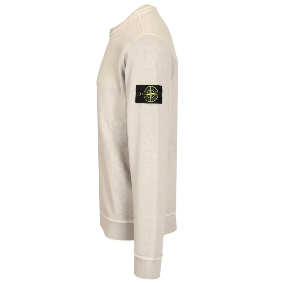 Malfilé Fleece 'Old' Effect Crewneck Sweatshirt