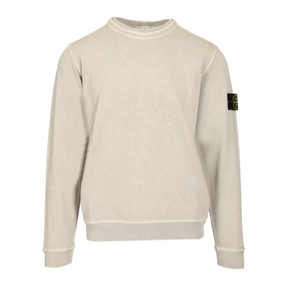 Malfilé Fleece 'Old' Effect Crewneck Sweatshirt