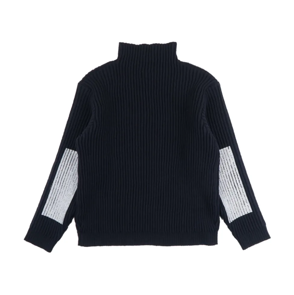 Marina Ribbed Knit Turtleneck Sweatshirt