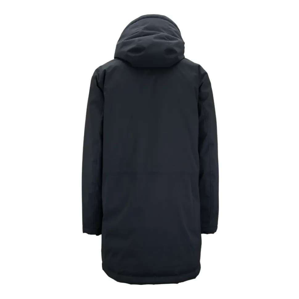 Men's Automatic Button Parka with Zipper