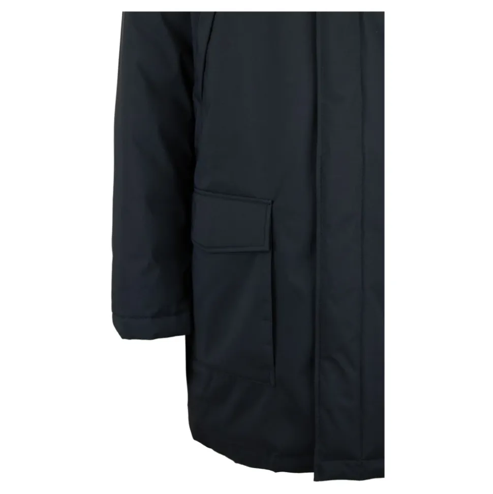 Men's Automatic Button Parka with Zipper