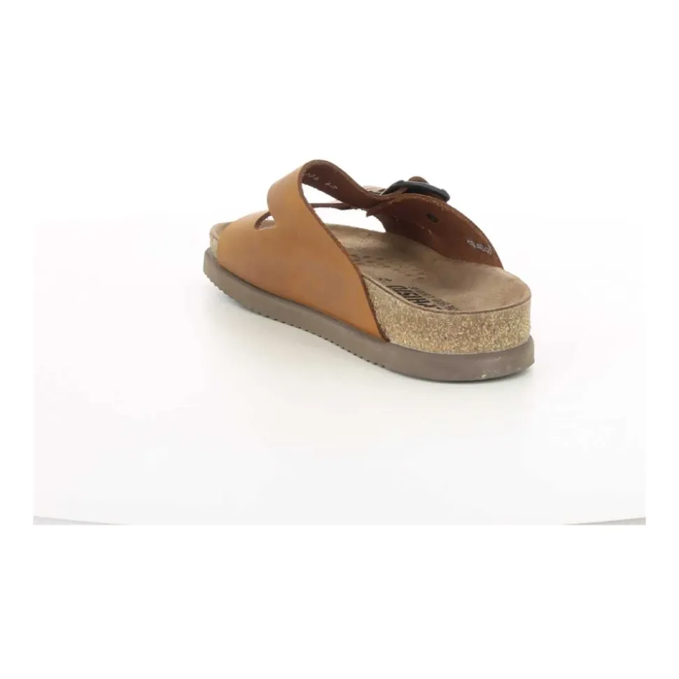 Men's Cognac Leather Shoes NERIO