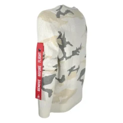 Mens Crew Neck Sweater with Camouflage Pattern