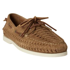 Merton Woven Suede Boat Shoe