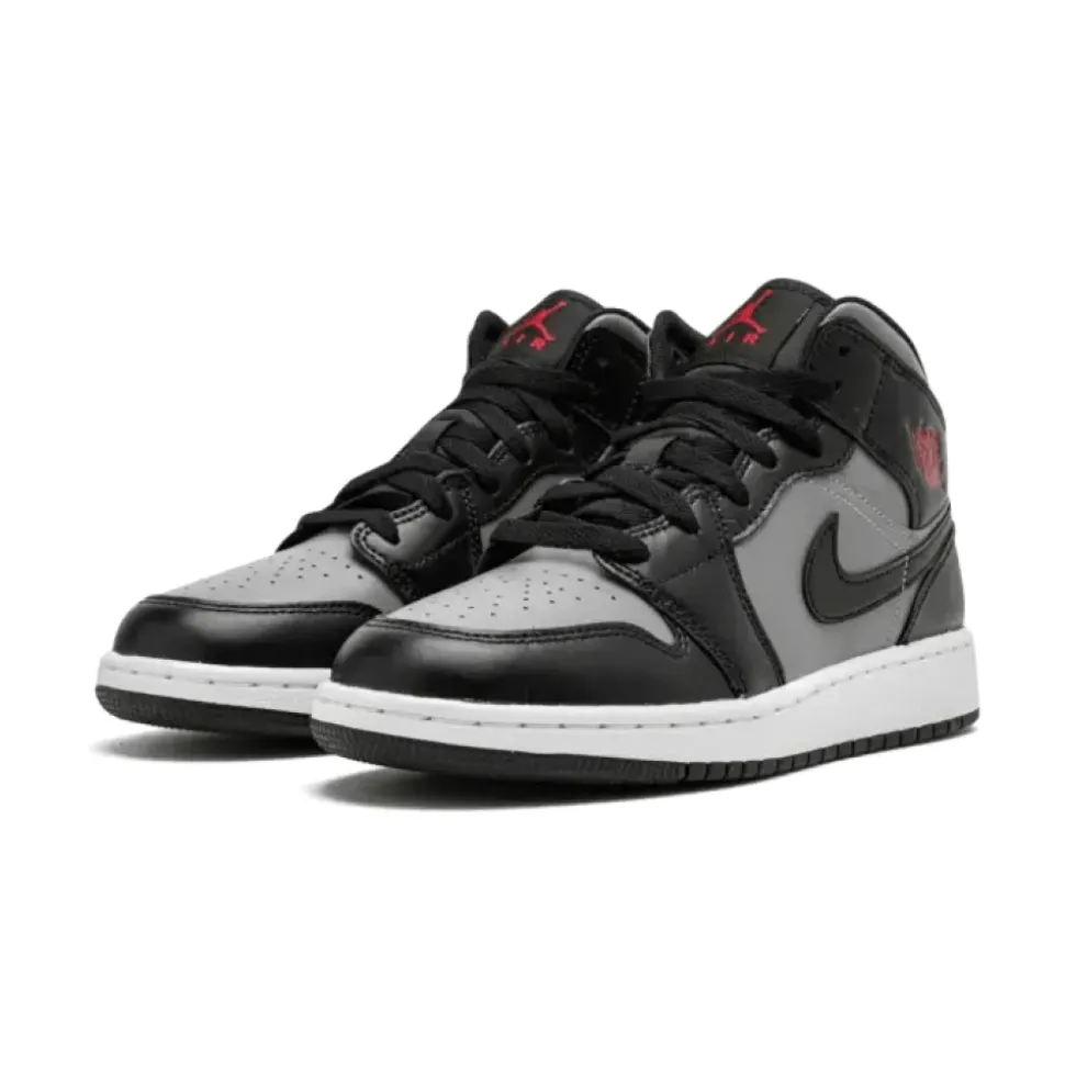 Mid Shadow Red Sporty Sneakers