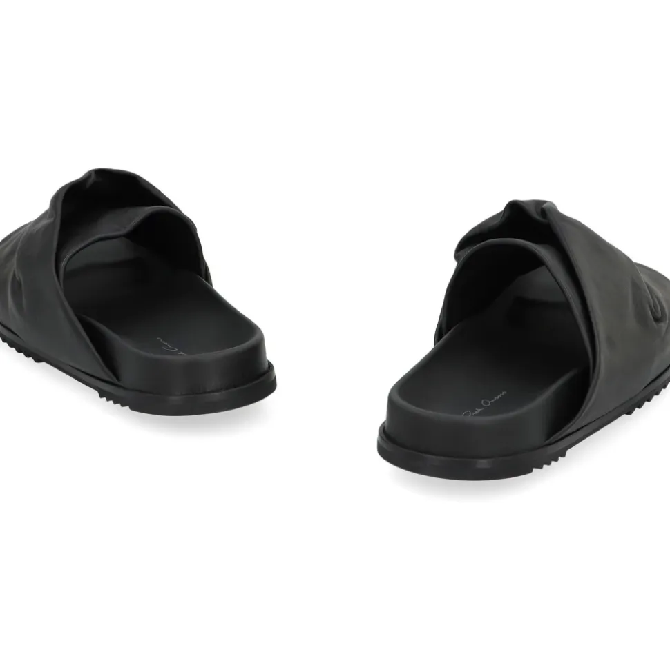 Mobius Leather Slides