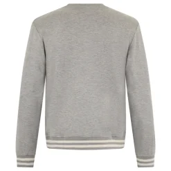Modern Mélange Sweatshirt With Stylized Print