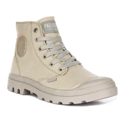 Mono Chrome Canvas Ankle Boots