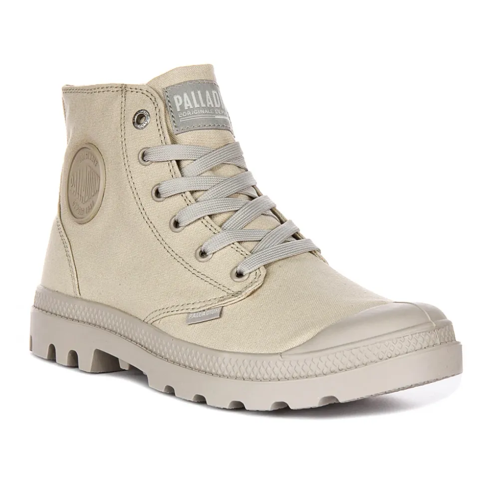 Mono Chrome Canvas Ankle Boots