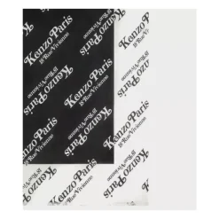 Monogram Black Cotton Scarf