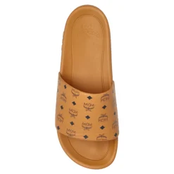 Monogram Print Rubber Slides