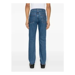 Monogram Straight-Leg Denim Jeans