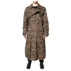 Multicolor Camouflage Trenchcoat Jacket