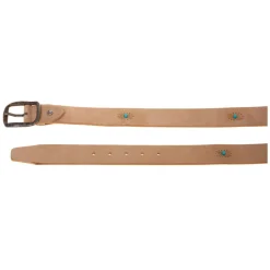 Nabuck Belt with Turquoise Detail