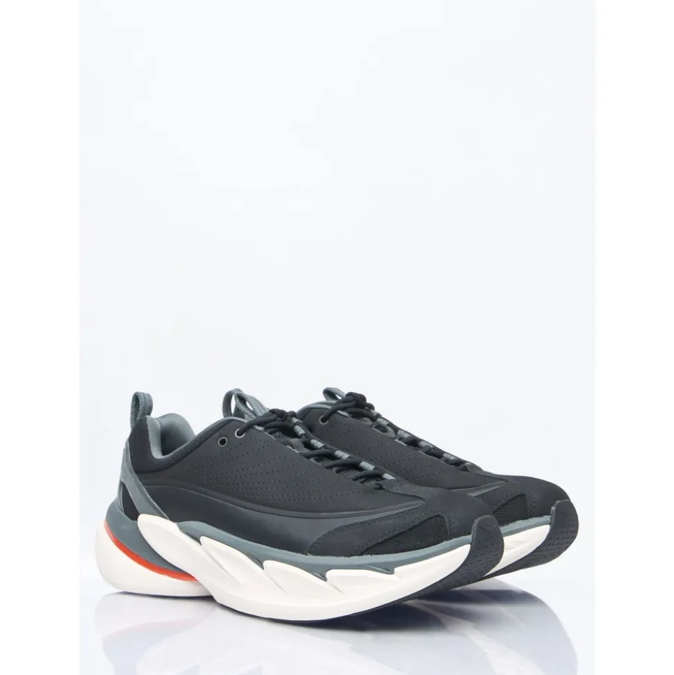Nabuk Leather Chunky Sole Sneakers