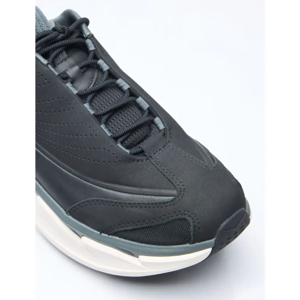 Nabuk Leather Chunky Sole Sneakers
