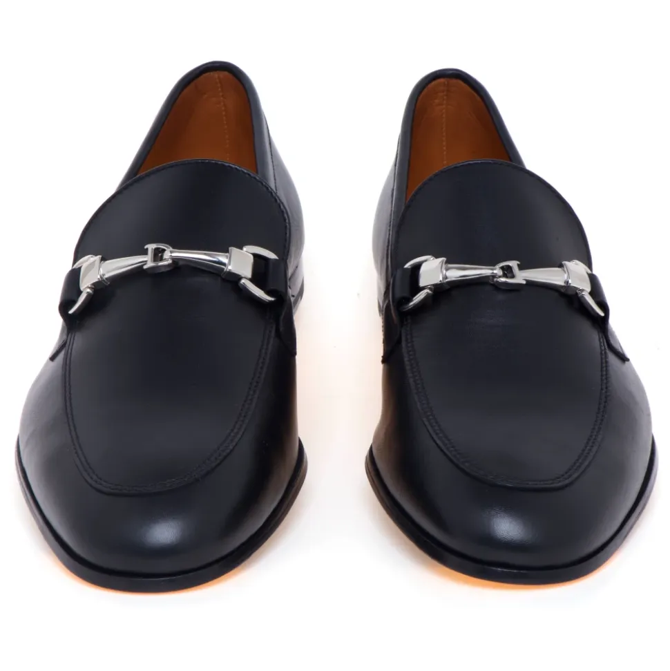 Nappa Leather Loafer with Metal Bit