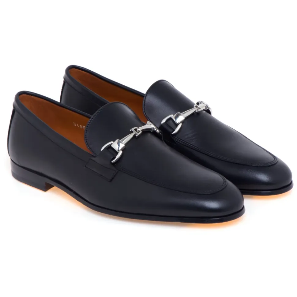 Nappa Leather Loafer with Metal Bit