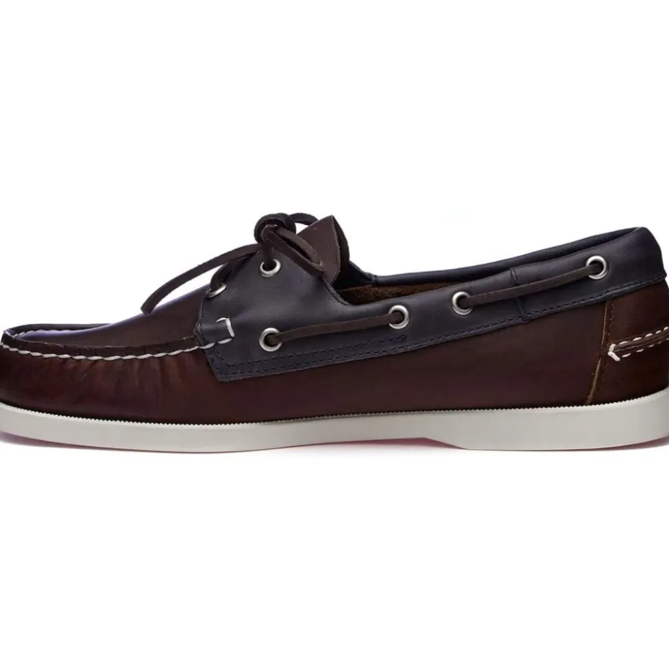 Nautical Loafers Cognac Blue Navy