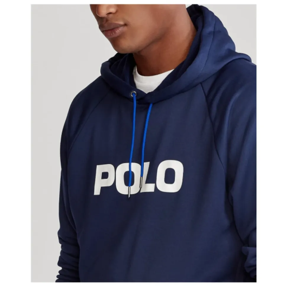 Navy Blue Hooded Sweatshirt with Kangaroo Pocket