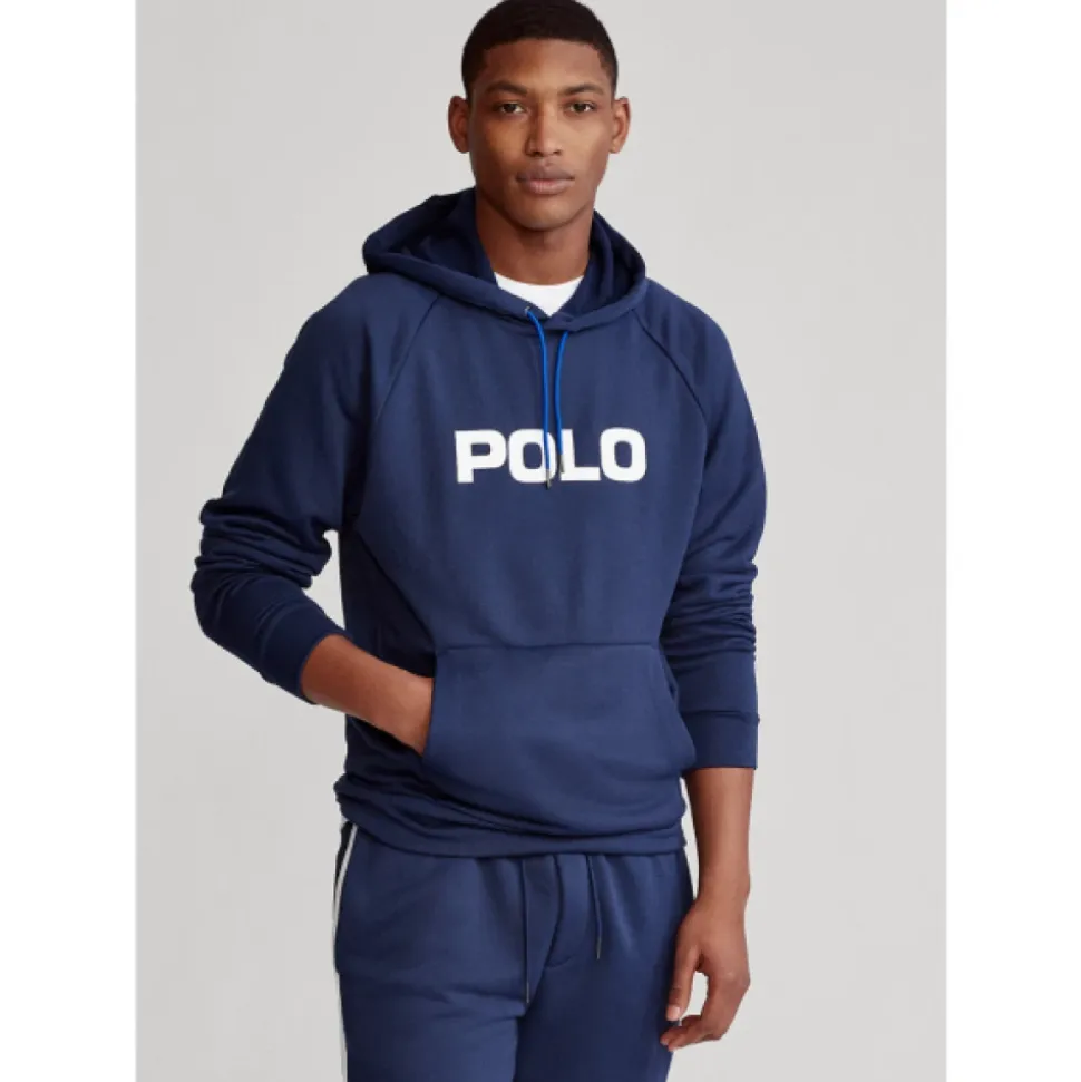 Navy Blue Hooded Sweatshirt with Kangaroo Pocket